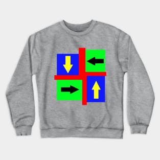 Arrows And Squares Crewneck Sweatshirt